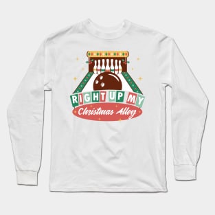 Christmas Bowling Alley P R t shirt Long Sleeve T-Shirt